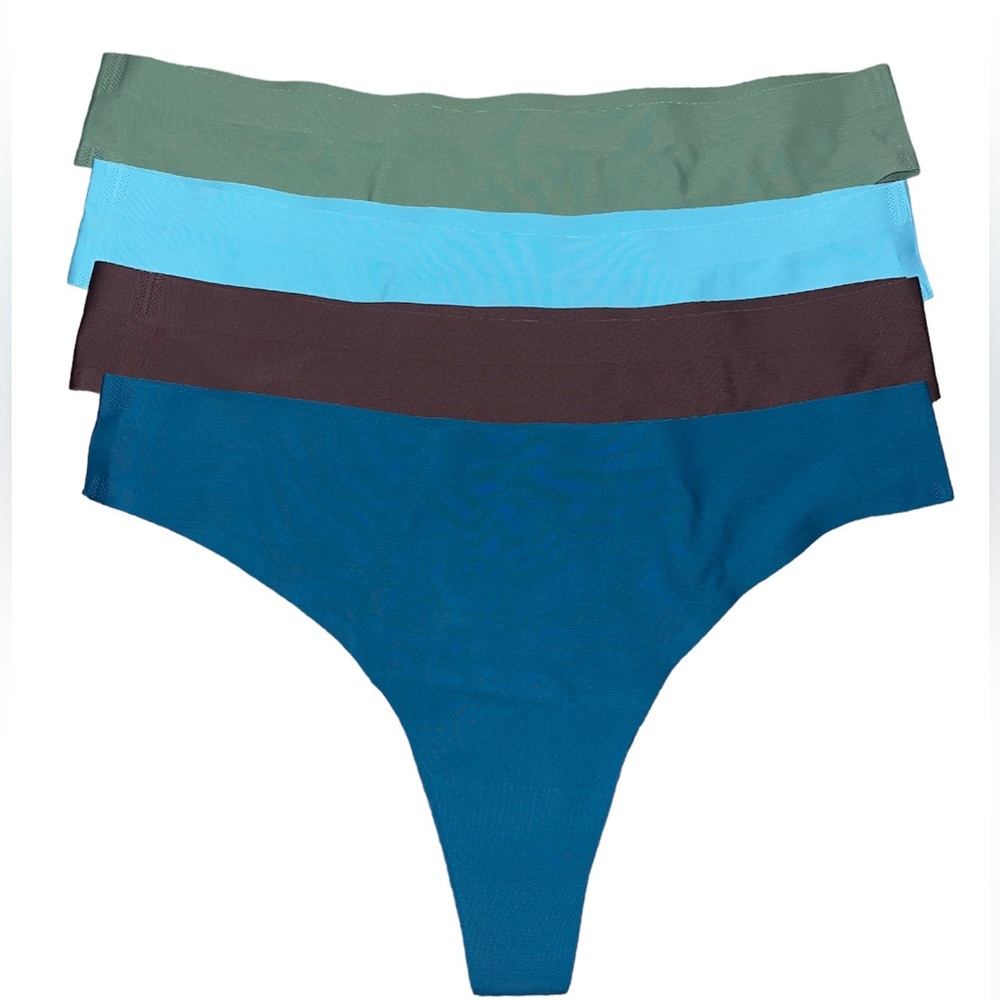4 NEW Seamless Thongs Multicolor